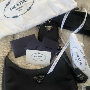 Prada Black Crossbody Bag - Re-edition Nylon.
